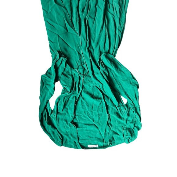 Reformation Milan Emerald Green Long Sleeve Wrap Maxi Dress Medium - Picture 7 of 11